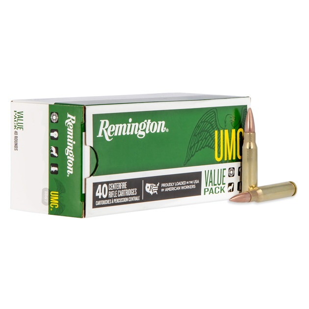 Remington Ammunition 23971 UMC Value Pack 308Win 150gr Full Metal Jacket 40 Per Box/10 Case