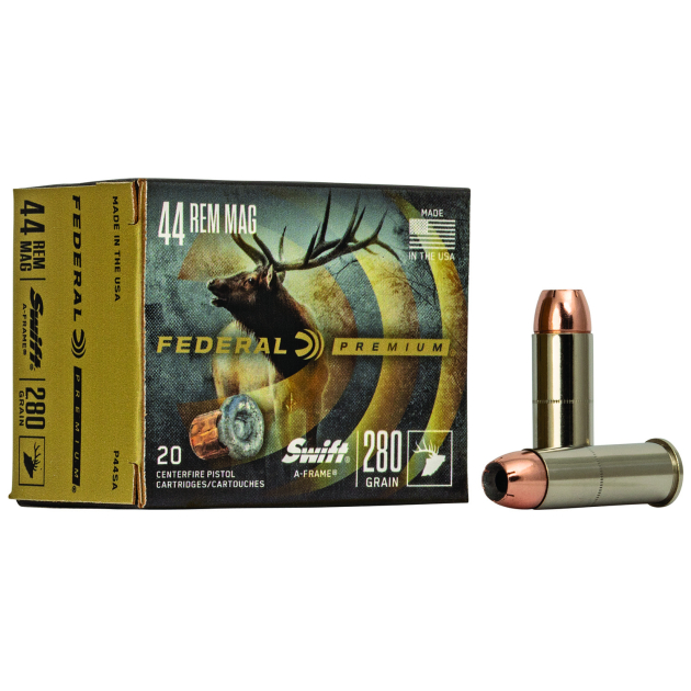 Federal P44SA Premium  44RemMag 280gr Swift A Frame 20 Per Box/10 Case