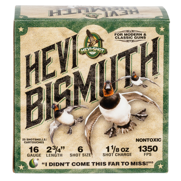 HEVI-Shot HS16706 HEVI-Bismuth  16Gauge 2.75" 1 1/8oz Bismuth 6Shot 25 Per Box/10 Case