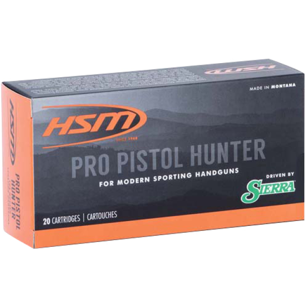 HSM 500SW9N Pro Pistol  500 S&W Mag 400 gr Jacketed Soft Point 20 Per Box/ 25 Case