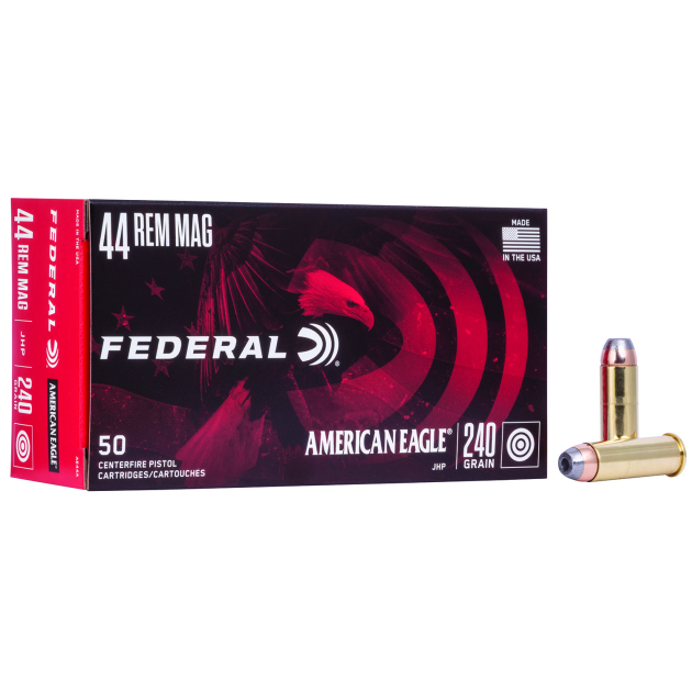 Federal AE44A American Eagle Handgun 44RemMag 240gr Jacketed Hollow Point 50 Per Box/20 Case