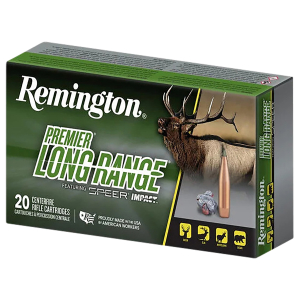Remington Ammunition R21346 Premier Long Range 300WinMag 190gr Speer Impact 20 Per Box/10 Case