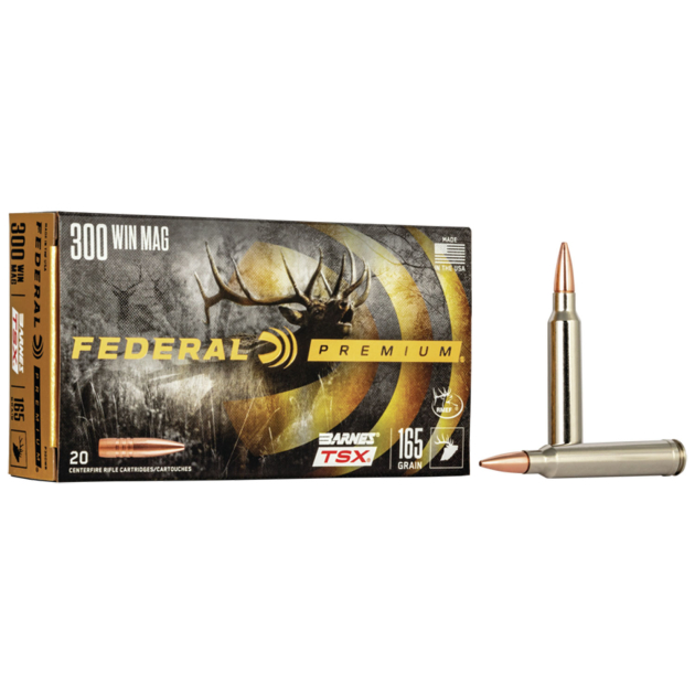 Federal P300WR Premium  300WinMag 165gr Barnes TSX 20 Per Box/10 Case