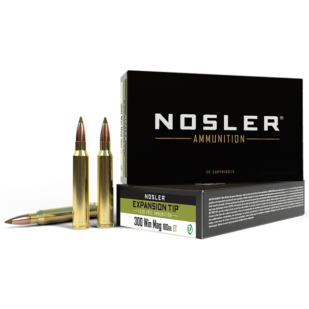 Nosler 40038 E-Tip  300WinMag 180gr E Tip Lead Free 20 Per Box/10 Case