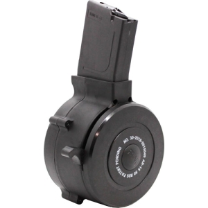 IVER JOHNSON MAGAZINE AR15 - 223 50RD DRUM BLACK POLYMER