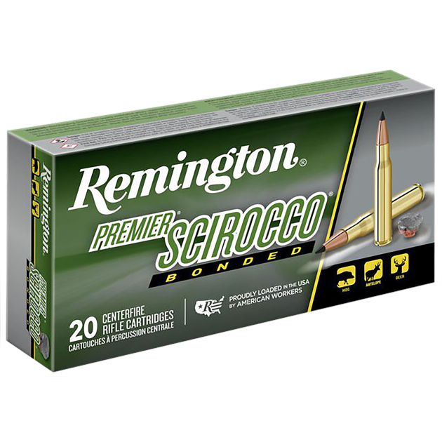 Remington Ammunition 29330 Premier Scirocco Bonded 300WinMag 180gr Swift Scirocco Bonded 20 Per Box/10 Case