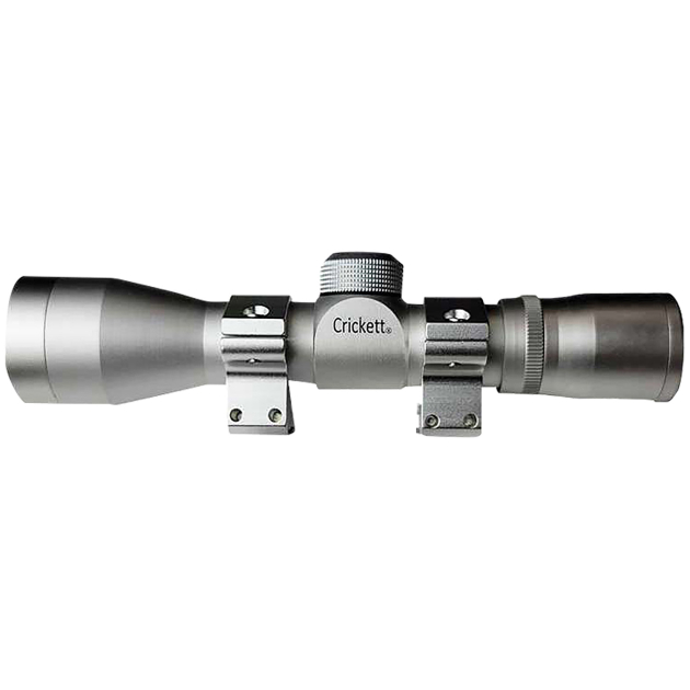 Crickett KSA054S Compact  Silver 4x32mm, Includes Rings