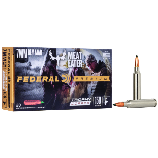 Federal P7RTC3 Premium  7mmRemMag 150gr Trophy Copper 20 Per Box/10 Case