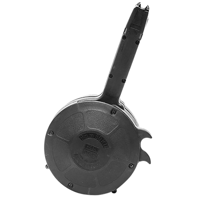 Kci Usa Inc KCIMZ027 Glock  50rd Drum 9mm Luger Black Polymer Fits Double Stack Glock