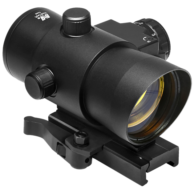 NcStar DLB140R 40mm Red Dot with Red Laser  Black Anodized 1 x 3 MOA Red Dot