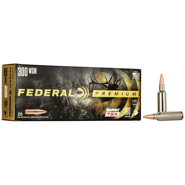 Federal P300WSMF Premium  300WSM 180gr Barnes TSX 20 Per Box/10 Case