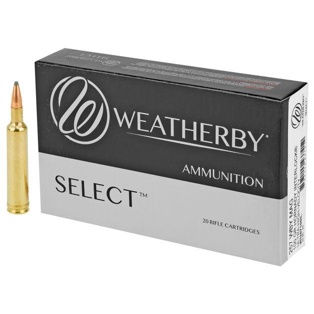 Weatherby H257100IL Select  257WthbyMag 100gr Hornady Interlock 20 Per Box/10 Case