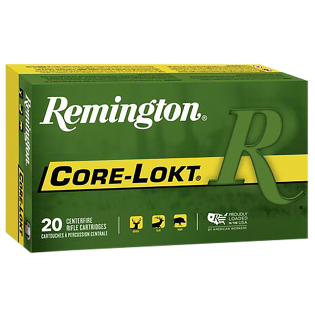 Remington Ammunition 22189 Core-Lokt  338WinMag 225gr Pointed Soft Point 20 Per Box/10 Case