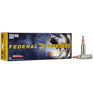 Federal P300WSMB Premium  300WSM 180gr Nosler Partition 20 Per Box/10 Case