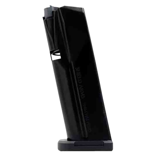 Shield Arms S15ME5INSG3BLK S15 Magazine Gen 3 15rd w/ +5rd Mag Extension (20rd Total) For Glock 43X/48 Black Nitride Steel