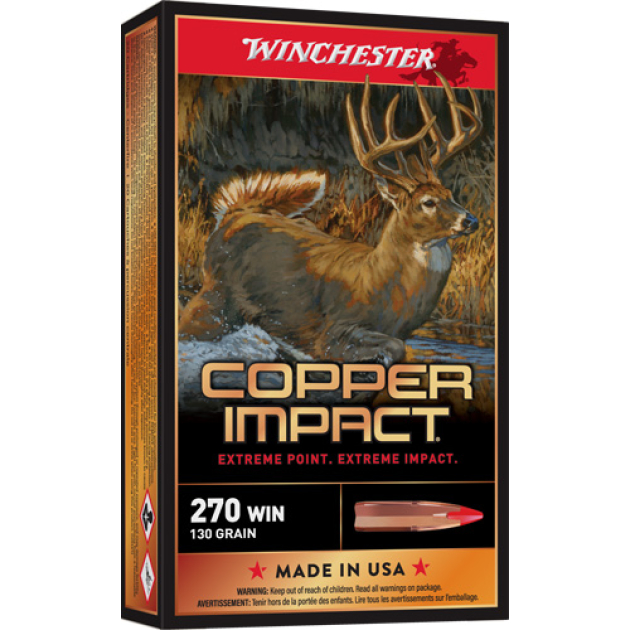 WINCHESTER COPPER IMPACT 270 - WSM 130GR XP 20RD 10BX/CS
