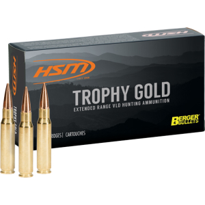 HSM TROPHY GOLD 7MM REM MAG - 180GR BERGER VLD 20RD 20BX/CS