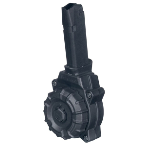ProMag DRMA35 Standard  30rd Drum 9mm Luger Compatible w/ Glock 43X/48 Black DuPont Zytel Polymer