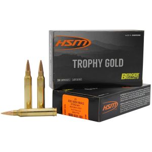 HSM 300WM210VLD Trophy Gold Extended Range 300 Win Mag 210 gr Berger Hunting VLD Match 20 Per Box/ 20 Case
