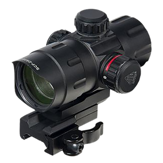 UTG SCPDS3840W ITA  Black Anoidized 1x 38mm Tube 4 MOA Red/Green CBQ Dot Reticle