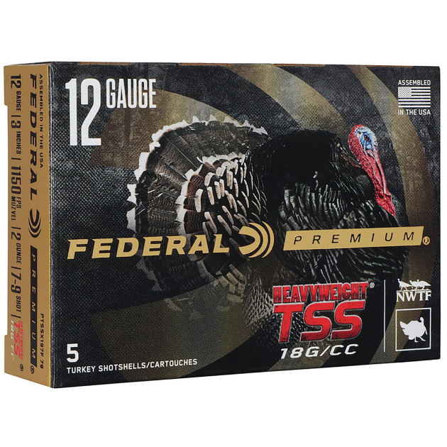 Federal PTSSX197F79 Premium Turkey Heavyweight TSS 12Gauge 3" 2oz 7/9Shot 5 Per Box/50 Case