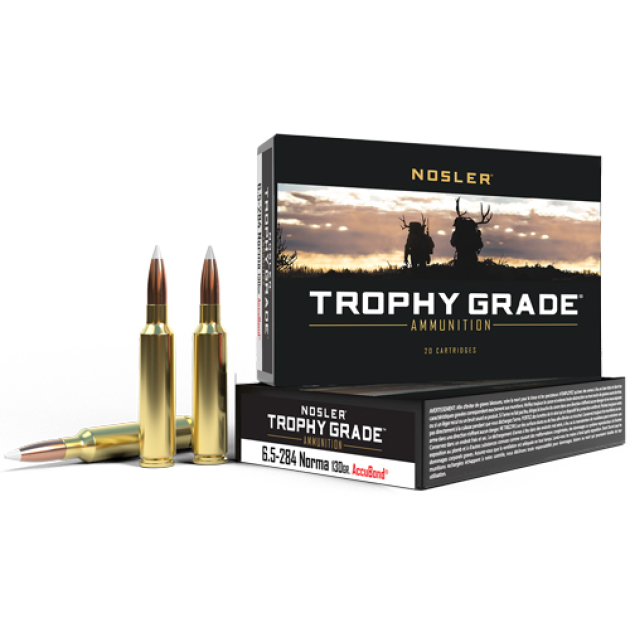 NOSLER TROPHY 6.5X284 NORMA - 130GR ACCUBOND 20RD 10BX/CS