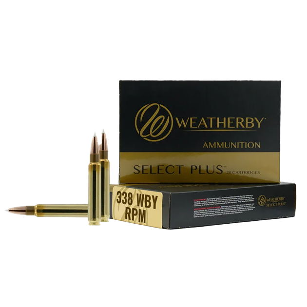 Weatherby H338225IL Select Plus  338WBY RPM 225gr InterLock 20 Per Box/10 Case