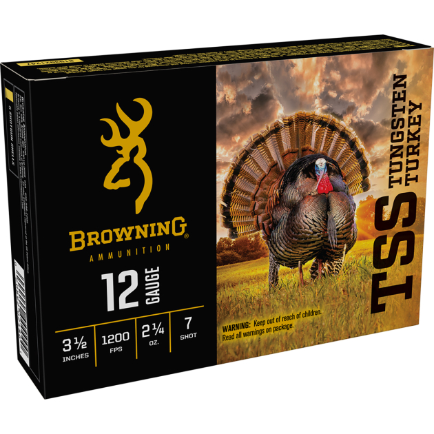 Browning Ammo B193921247 TSS Tungsten Turkey 12Gauge 3.50" 2 1/4oz Tungsten 7Shot 5 Per Box/10 Case