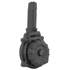 ProMag DRMA20 Standard  50rd Drum 9mm Luger Compatible w/Glock 43X/48 Black DuPont Zytel Polymer