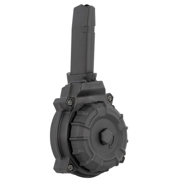 ProMag DRMA20 Standard  50rd Drum 9mm Luger Compatible w/Glock 43X/48 Black DuPont Zytel Polymer
