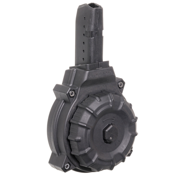 ProMag DRMA12 Standard  50rd Drum 9mm Luger Fits AR-15 Compatible w/ Glock Style Mags Black DuPont Zytel Polymer