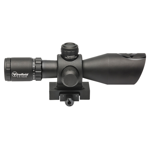 Firefield FF13064 Barrage  Matte Black 2.5-10x40mm Illuminated Red/Green Mil-Dot Reticle