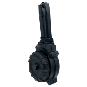 ProMag DRMA56   50rds Drum 9mm Fits Browning Hi-Power Black Polymer