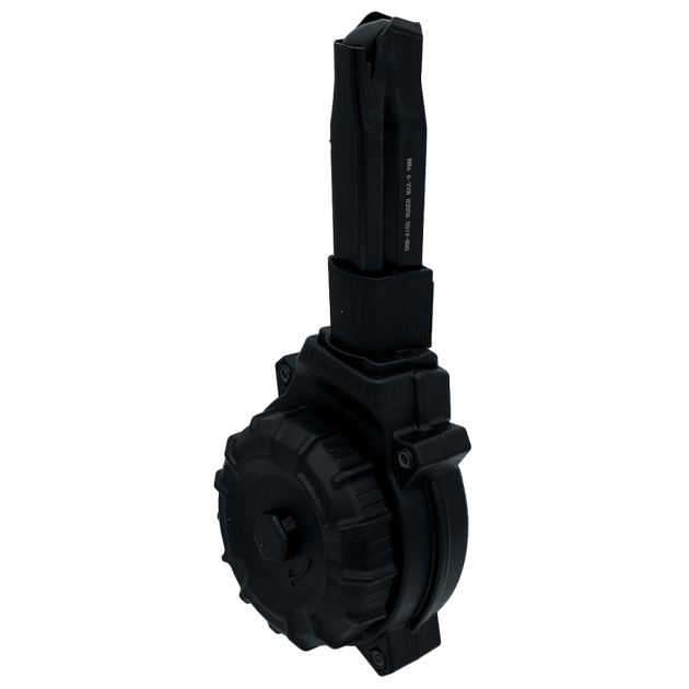 ProMag DRMA100   50rds Drum 9mm Fits Ruger Max-9 Black Polymer