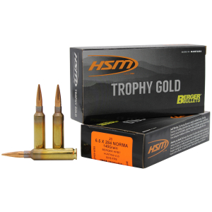 HSM 65X284140VLD Trophy Gold Extended Range 6.5x284 Norma 140 gr Berger Hunting VLD Match 20 Per Box/ 20 Case