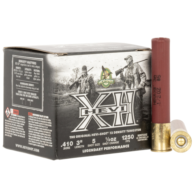 HEVI-Shot HS54105 HEVI-XII  410Gauge 3" 1/2oz Tungsten 5Shot 25 Per Box/5 Case