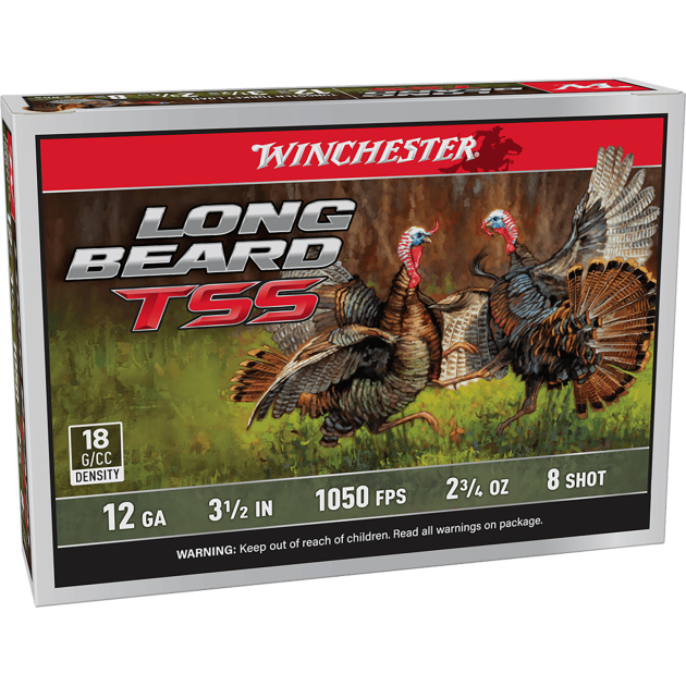 Winchester Ammo LBTSS12L8 Long Beard TSS  12Gauge 3.50" 2 3/4oz Tungsten 8Shot 5 Per Box/10 Case