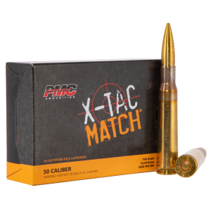 PMC 50XM X-Tac Match  50BMG 740gr Solid Brass 10 Per Box/20 Case