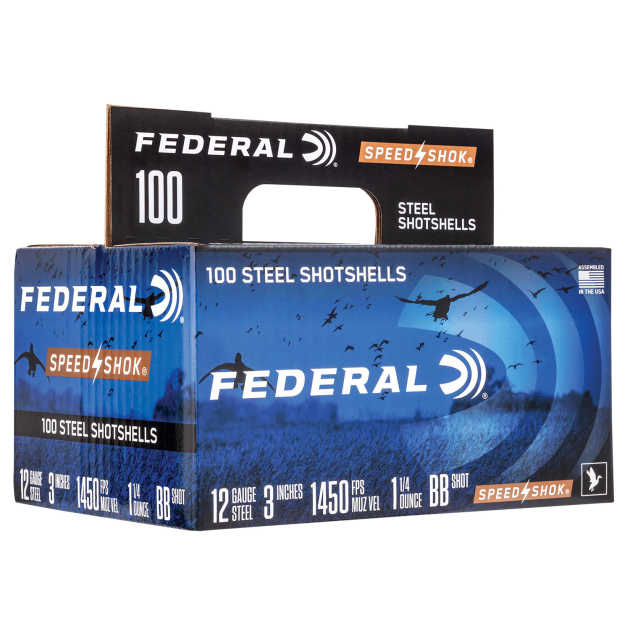 Federal WF1421002 Speed-Shok  12Gauge 3" 1 1/4oz 2Shot 100 Per Box/2 Case