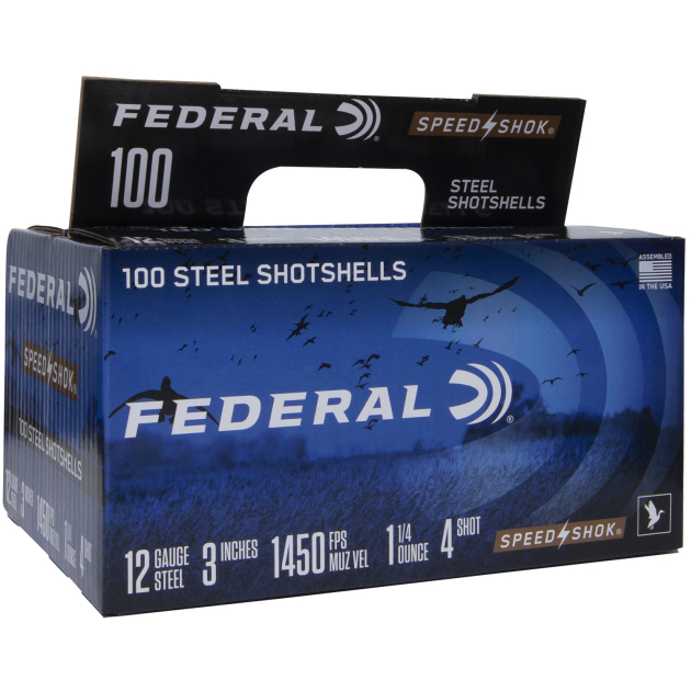 Federal WF1421004 Speed-Shok  12Gauge 3" 1 1/4oz 4Shot 100 Per Box/2 Case