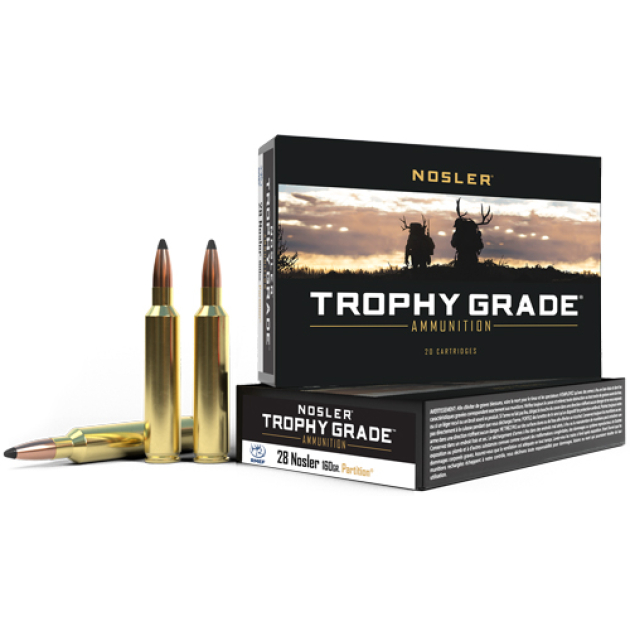 NOSLER TROPHY GRADE 28 NOSLER - 160GR PARTITION 20RD 10BX/CS