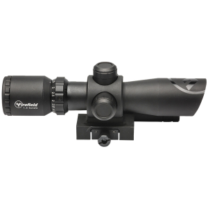 Firefield FF13063 Barrage w/Green Laser Matte Black 1.5-5x32mm Illuminated Red/Green Mil-Dot Reticle/Green Laser