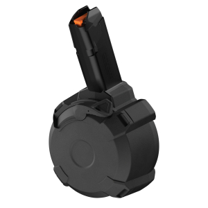 Magpul MAG1137-BLK PMAG D-50 GL9-PCC 50rd Drum 9mm Luger Black Polymer Glock Style Fits Post PCC (NOT B&T GHM9 & KelTec Sub 2000)