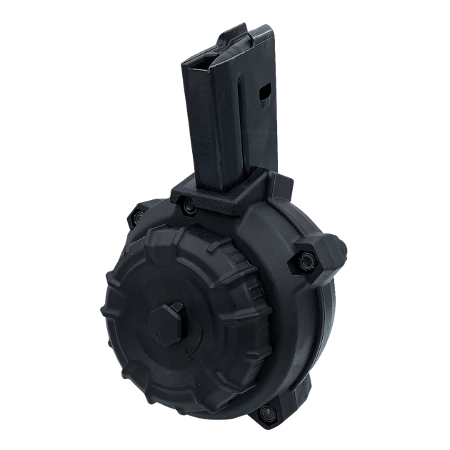 ProMag DRMA108   50rd Drum 6.8 SPC Fits AR-15 Black DuPont Zytel Polymer