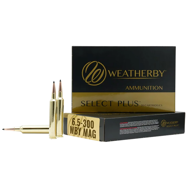 Weatherby F653130SCO Select Plus  6.5-300WthbyMag 130gr Swift Scirocco II 20 Per Box/10 Case