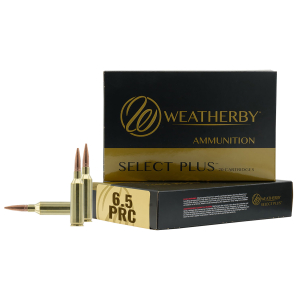 Weatherby R65PRC156EH Select Plus  6.5PRC 156gr Berger Elite Hunter 20 Per Box/10 Case