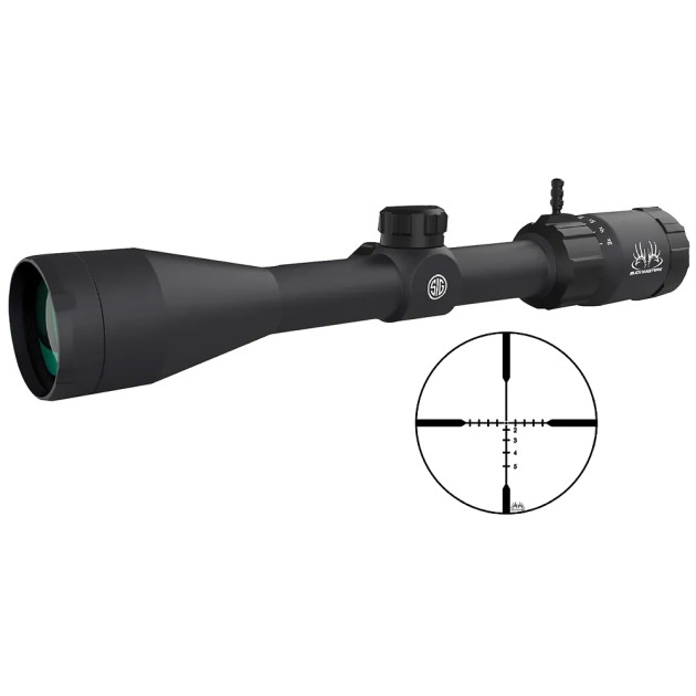SIG SAUER BUCKMASTERS 3-12X44 BDC BLACK
