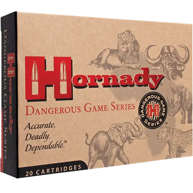 Hornady 82322 Dangerous Game  375H&HMag 300gr Dangerous Game Solid 20 Per Box/6 Case