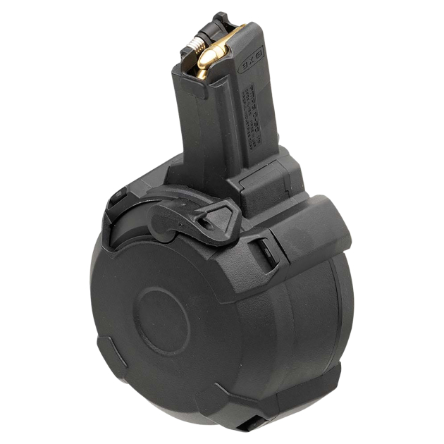 Magpul MAG1181-BLK PMAG  Black Drum 50rd 9mm Luger for H&K MP5/94