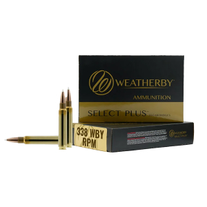 Weatherby B338185TTSX Select Plus  338WBY RPM 185gr TTSX Boat Tail 20 Per Box/10 Case